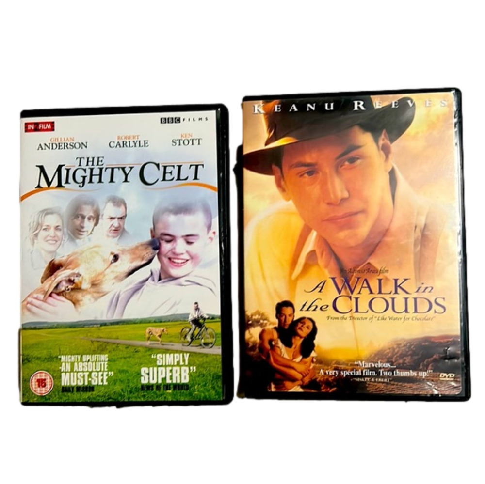 Set of DVDs Mighty Celtics & A Walk in The Clouds like new condition